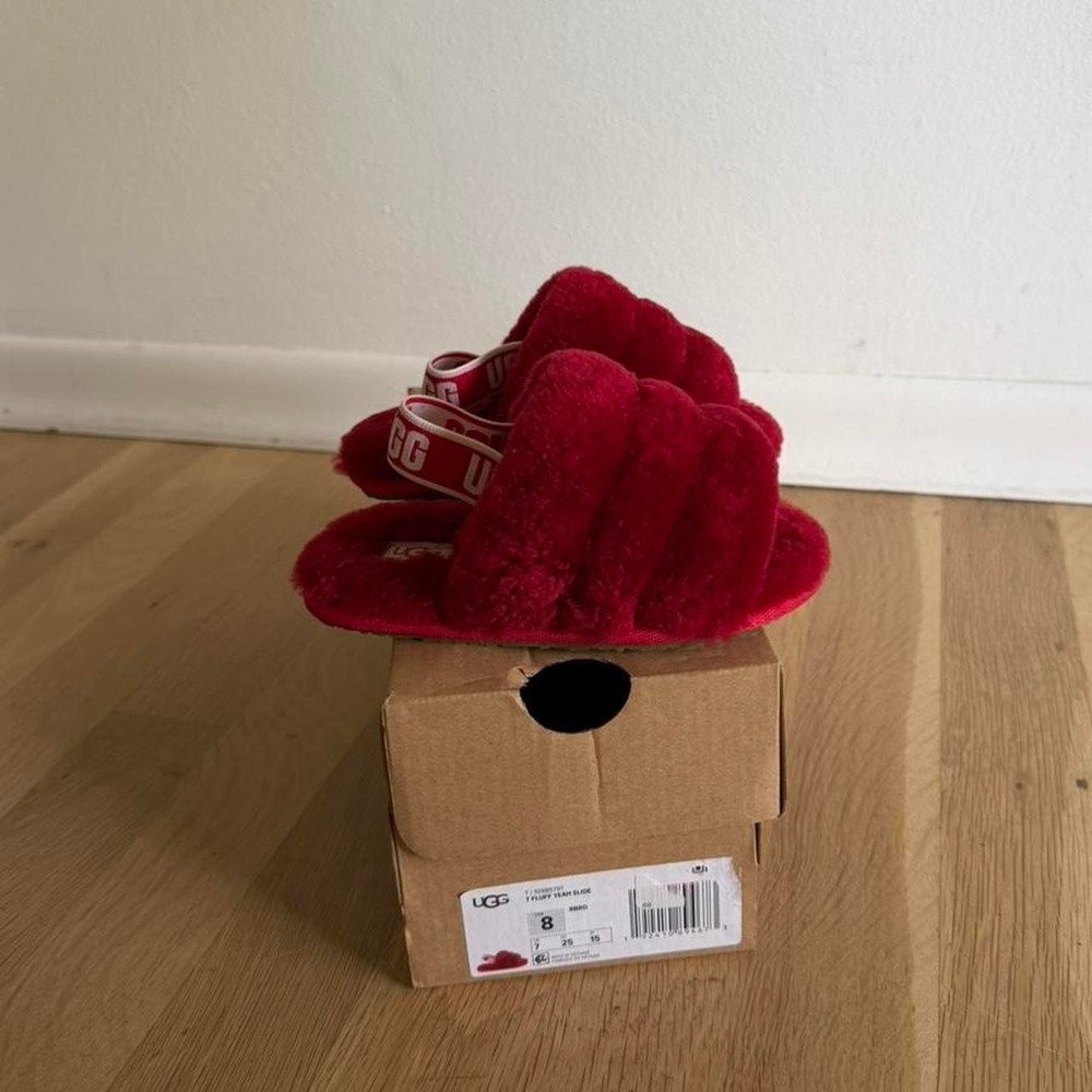 UGG red slippers new with box